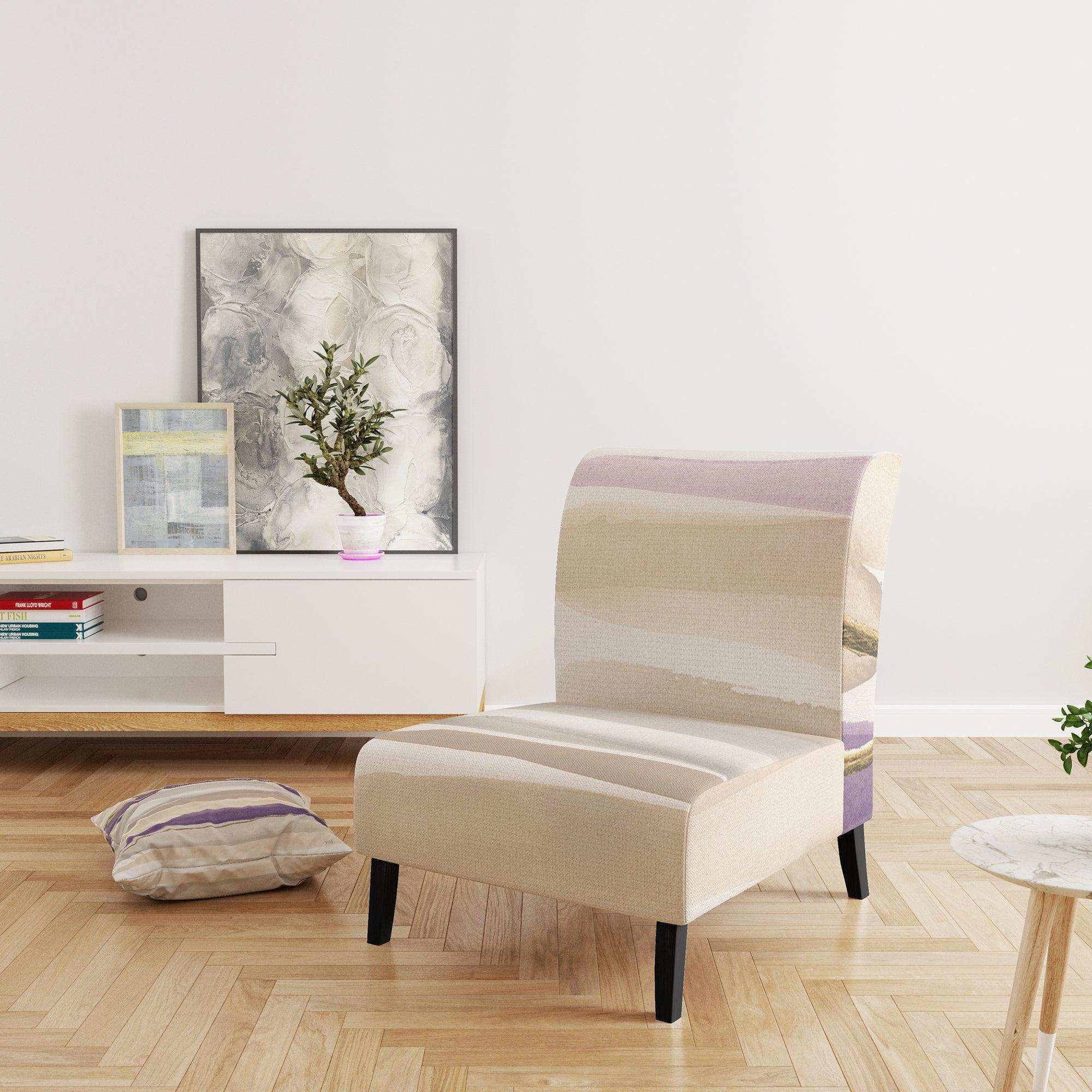 Shape of Glam Purple I Shabby Chic Accent Chair