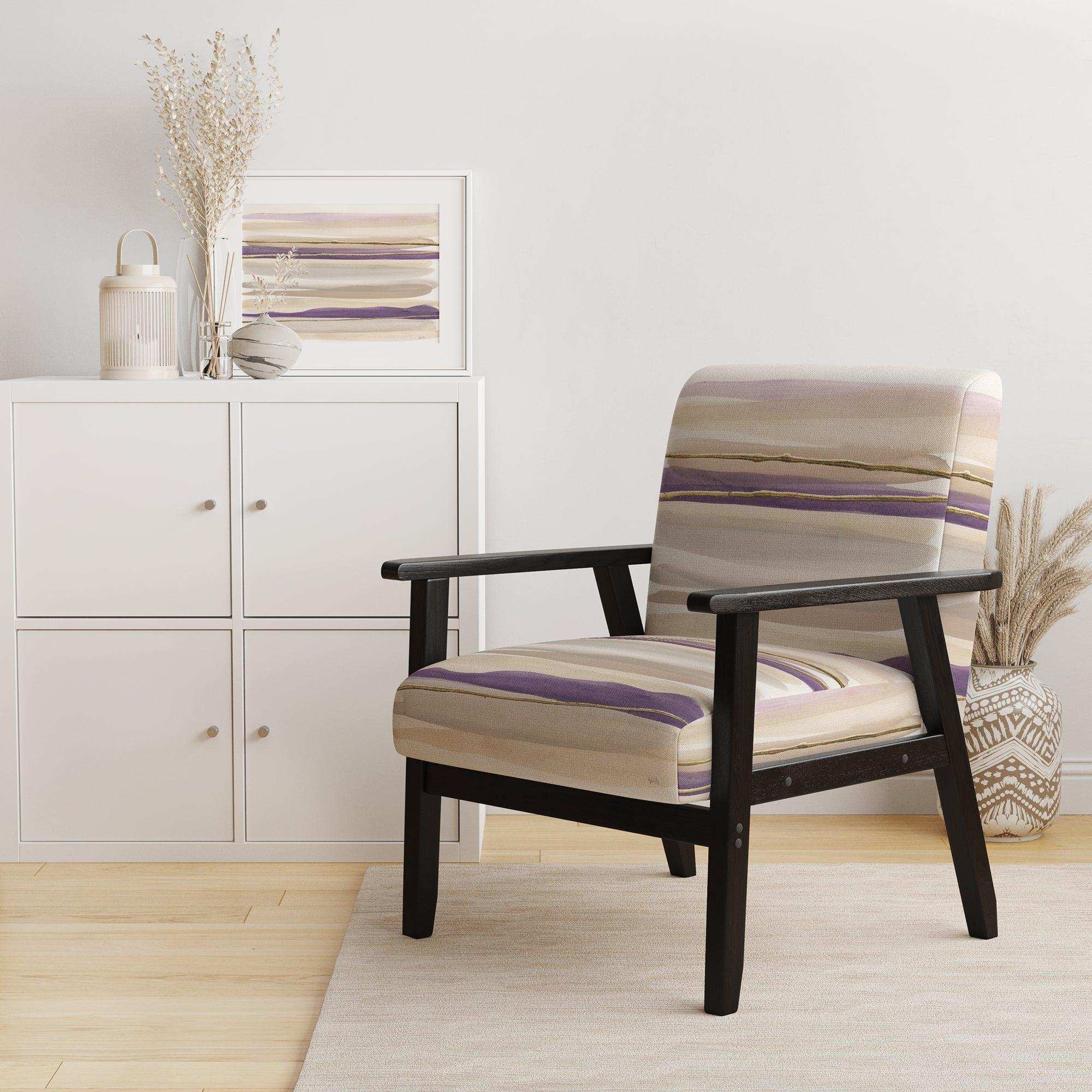 Shape of Glam Purple I Shabby Chic Accent Chair