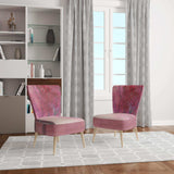 Shabby Pink Under the Trees Shabby Chic Accent Chair