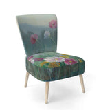Flower field Floral Farmhouse Accent Chair