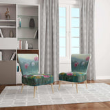 Flower field Floral Farmhouse Accent Chair