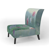 Flower field Floral Farmhouse Accent Chair
