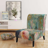 Flower Shower III Farmhouse Accent Chair