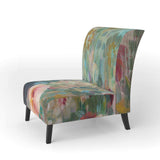 Flower Shower III Farmhouse Accent Chair