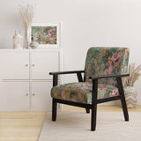 Flower Shower III Farmhouse Accent Chair