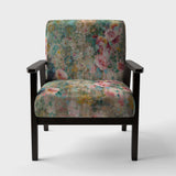 Flower Shower III Farmhouse Accent Chair