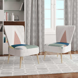 Geometrical Composition Triangles III Modern Accent Chair
