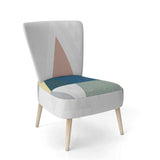 Geometrical Composition Triangles III Modern Accent Chair
