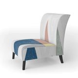 Geometrical Composition Triangles III Modern Accent Chair