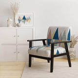 Geometrical Composition Triangles III Modern Accent Chair