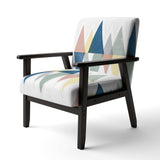 Geometrical Composition Triangles III Modern Accent Chair