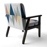 Geometrical Composition Triangles III Modern Accent Chair