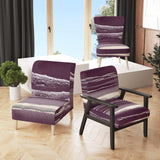 Shabby Watercolor on Purple IV Shabby Chic Accent Chair