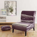 Shabby Watercolor on Purple IV Shabby Chic Accent Chair