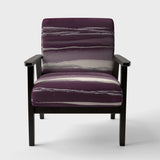 Shabby Watercolor on Purple IV Shabby Chic Accent Chair