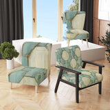 Geometric Title Element Modern Accent Chair