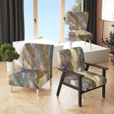 Fire and Ice Minerals IV Farmhouse Accent Chair