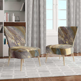 Fire and Ice Minerals IV Farmhouse Accent Chair