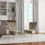 Fire and Ice Minerals IV Farmhouse Accent Chair