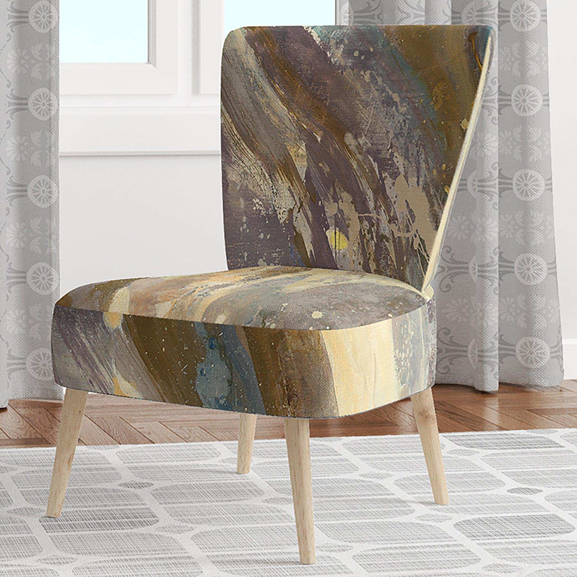 Fire and Ice Minerals IV Farmhouse Accent Chair