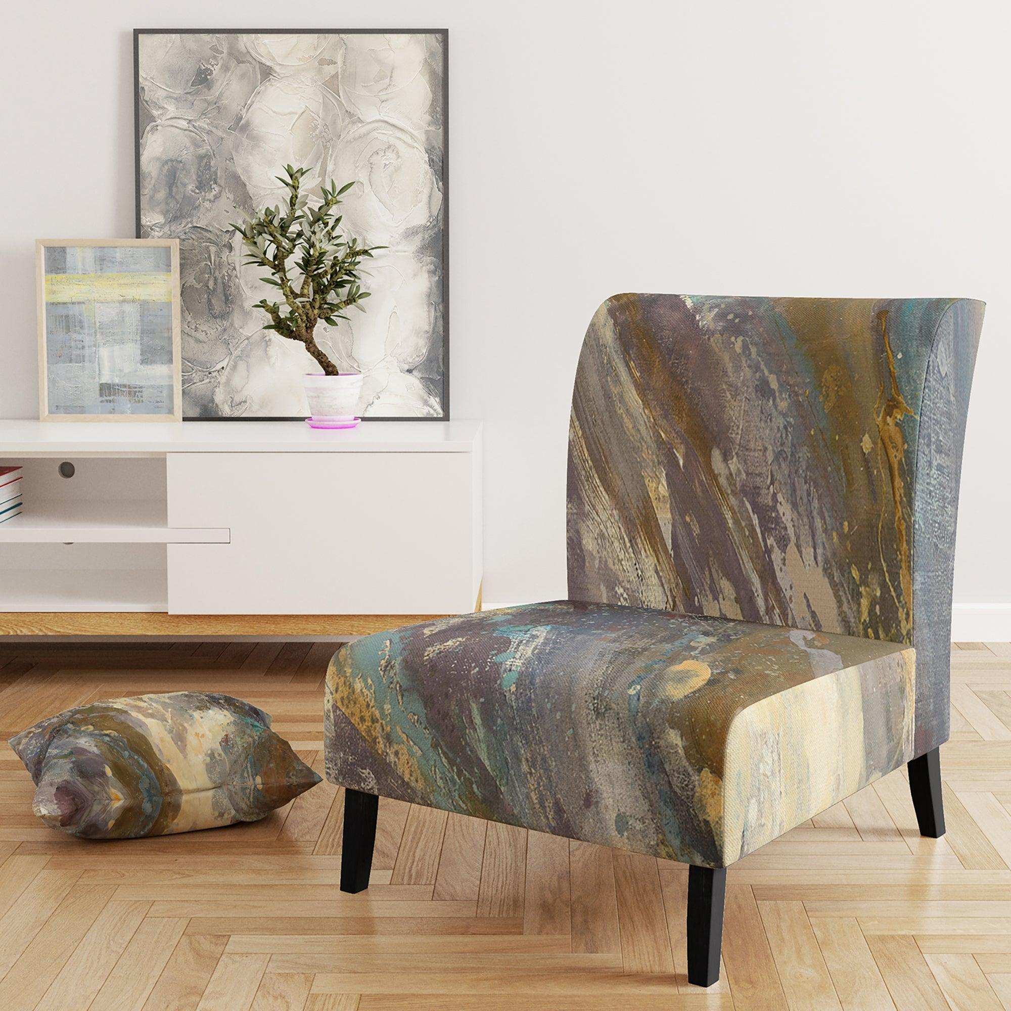 Fire and Ice Minerals IV Farmhouse Accent Chair
