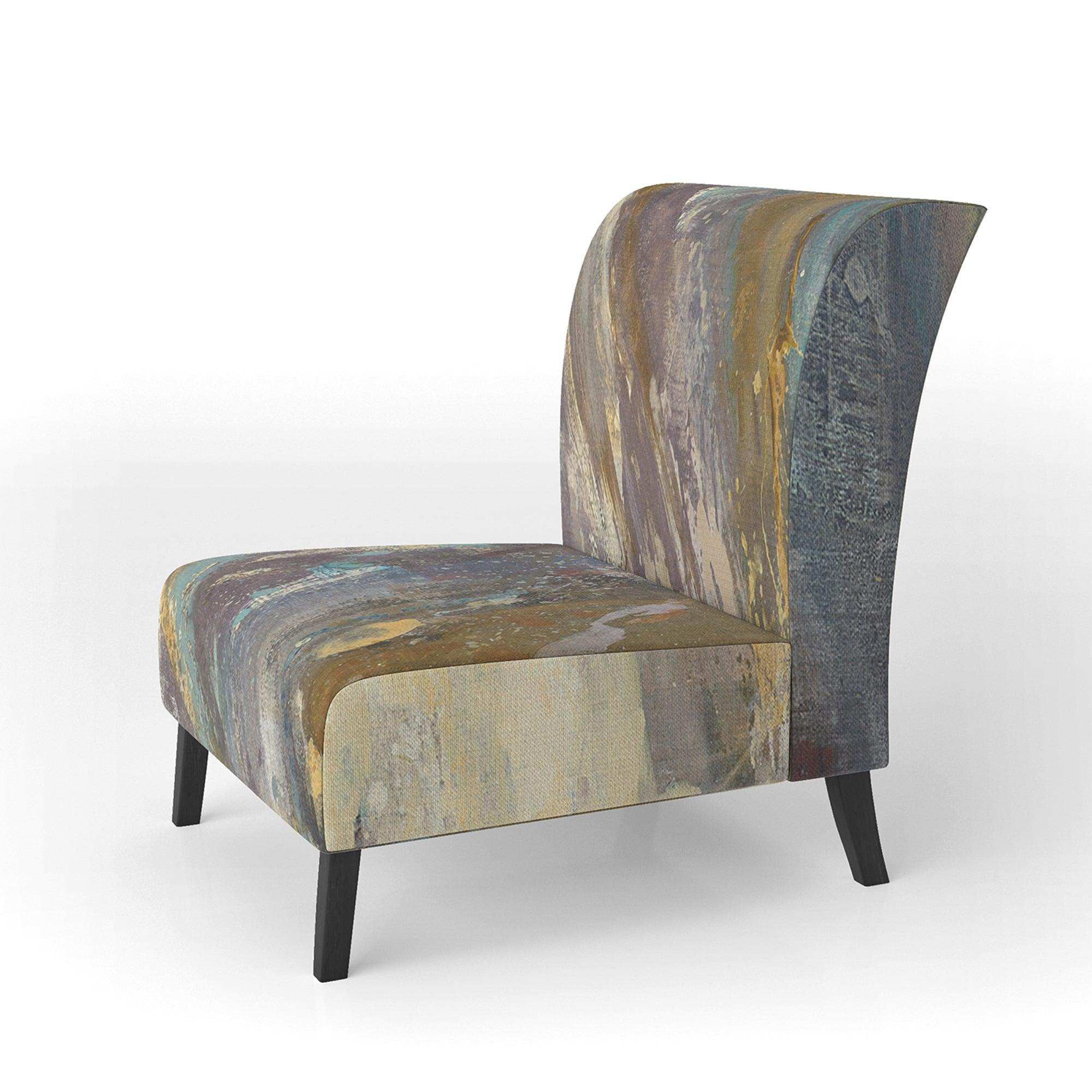 Fire and Ice Minerals IV Farmhouse Accent Chair