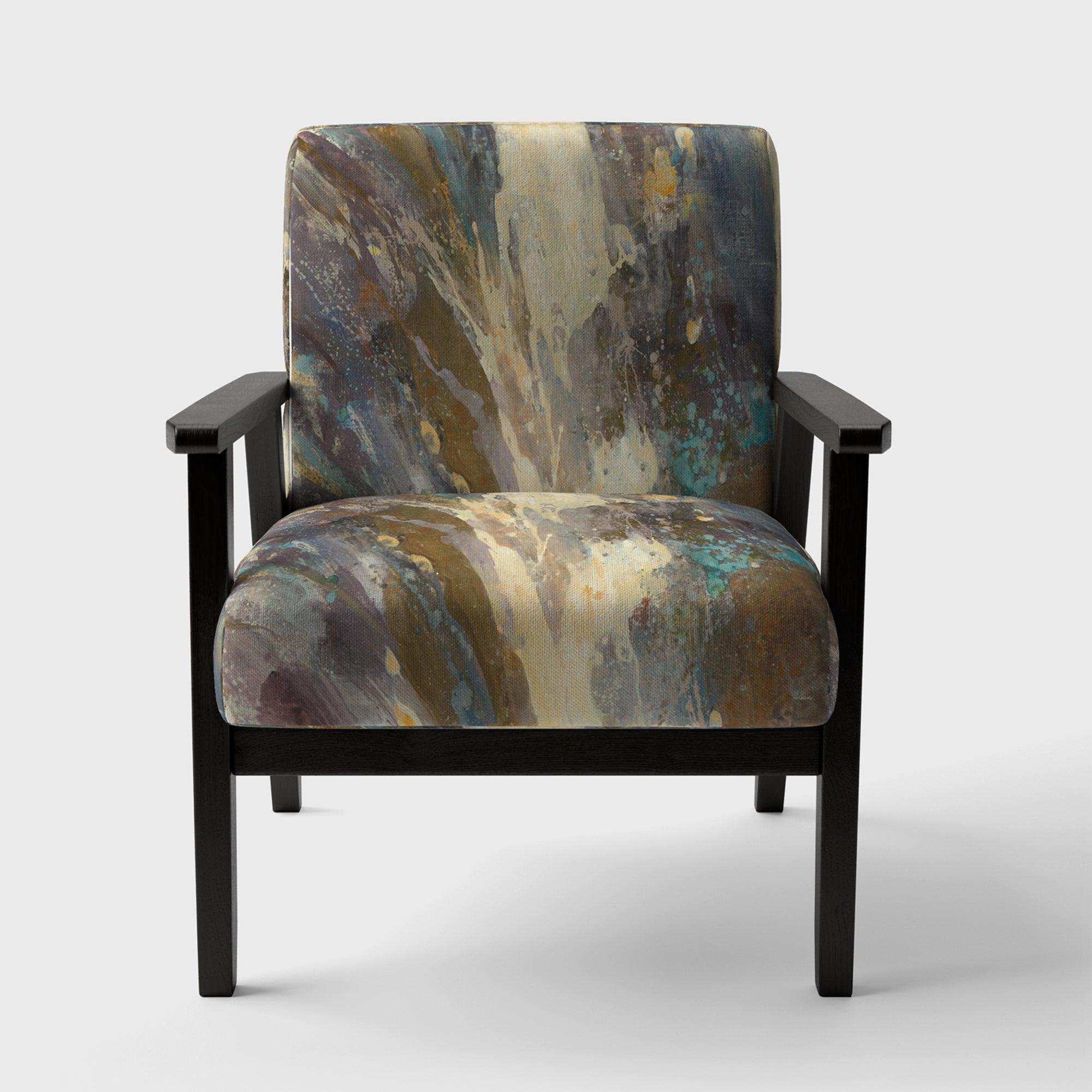 Fire and Ice Minerals IV Farmhouse Accent Chair