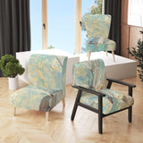 Mineral Landscape in Blue, Cream and Brown Nautical & Coastal Accent Chair