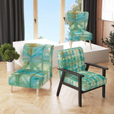 Blue diamonds minimal geometric I Transitional Accent Chair