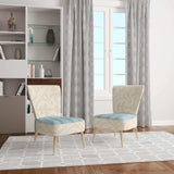 Glam cosmetics Blue Bag Fashion Accent Chair