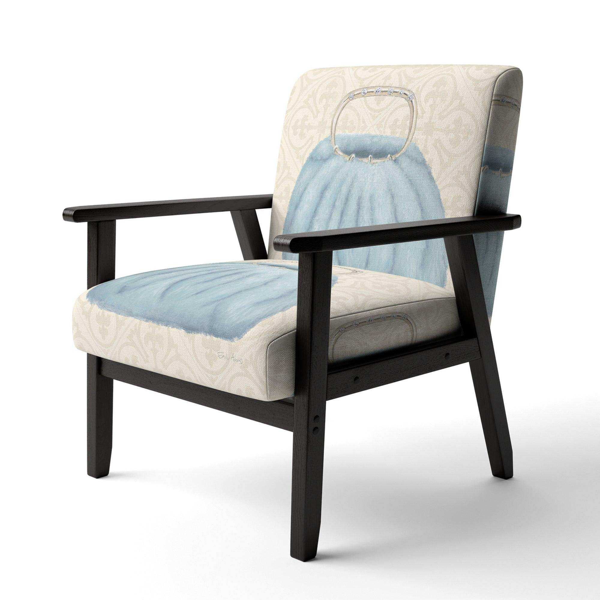 Glam cosmetics Blue Bag Fashion Accent Chair
