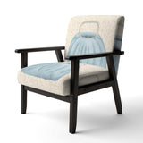 Glam cosmetics Blue Bag Fashion Accent Chair
