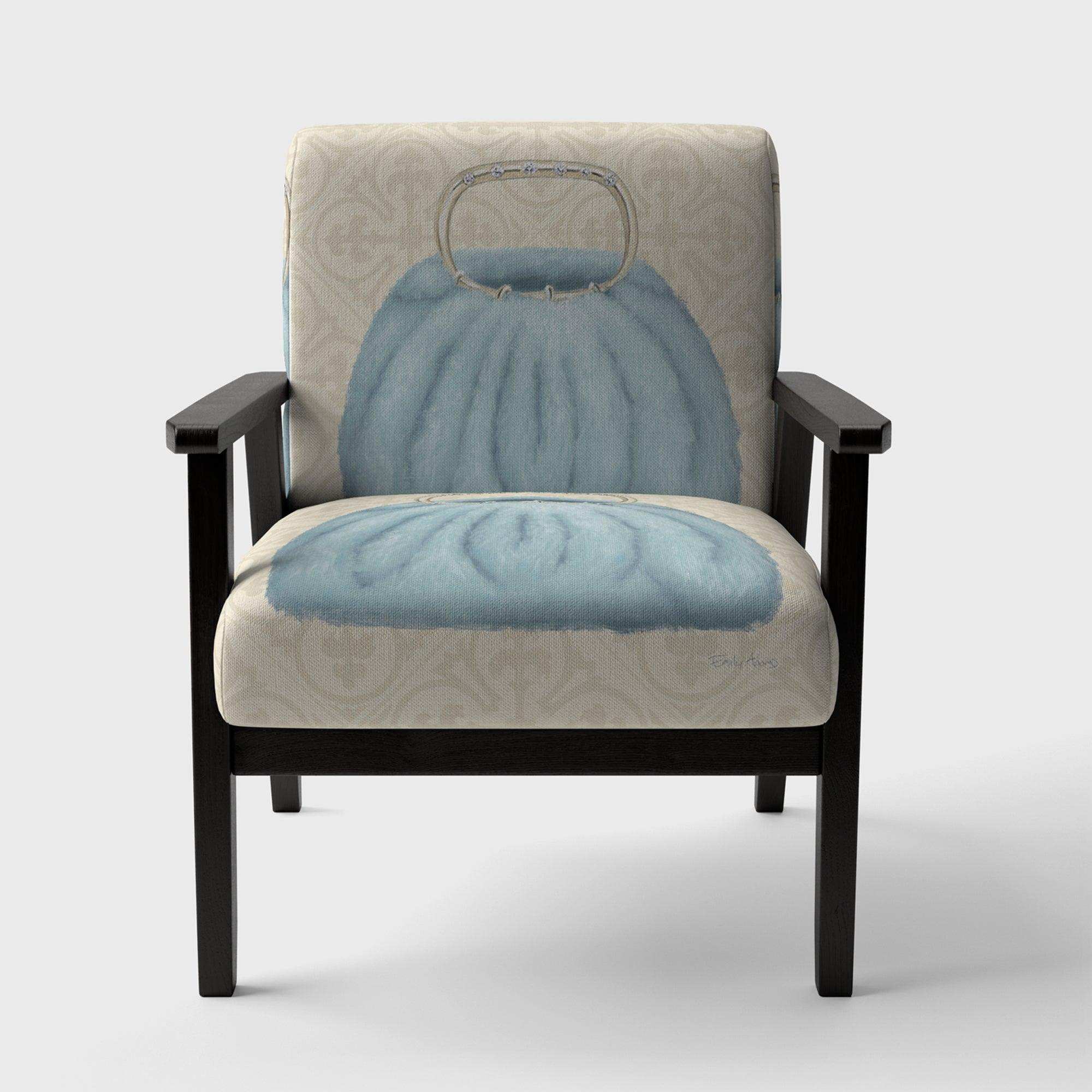Glam cosmetics Blue Bag Fashion Accent Chair