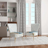 Fields of Gold Watercolor Flower IV Traditional Accent Chair
