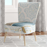 Fields of Gold Watercolor Flower IV Traditional Accent Chair