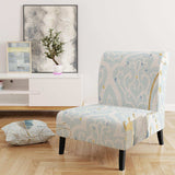 Fields of Gold Watercolor Flower IV Traditional Accent Chair