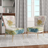 Vintage Floral Birdcage II Traditional Accent Chair