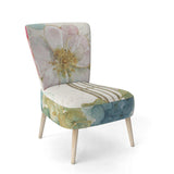 Vintage Floral Birdcage II Traditional Accent Chair