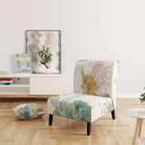 Vintage Floral Birdcage II Traditional Accent Chair