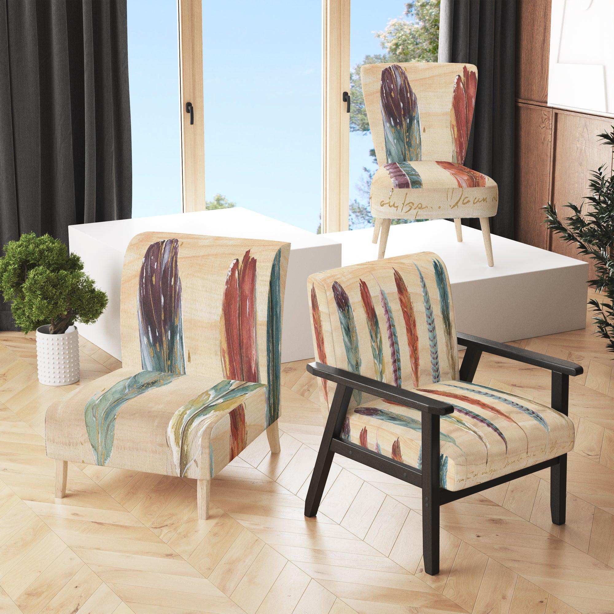 Feathers Cottage Family Lake House Accent Chair