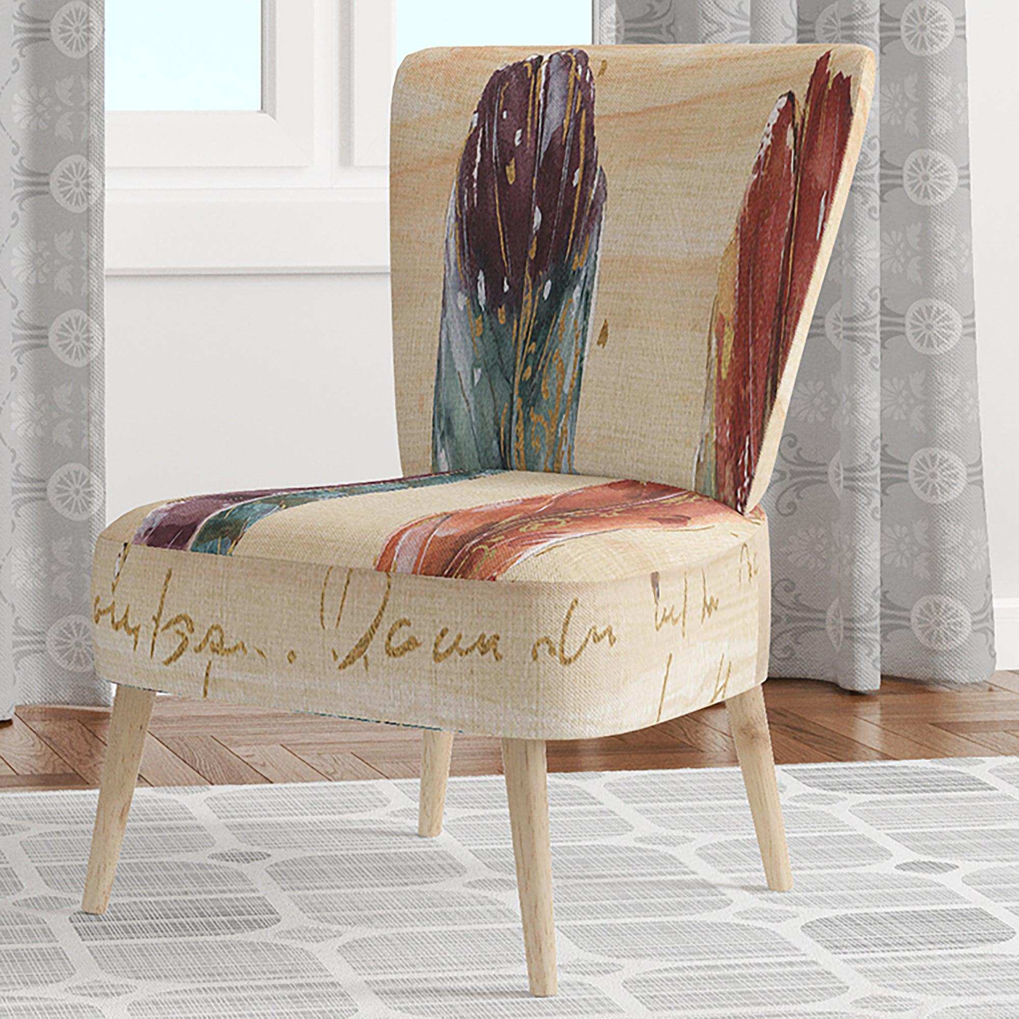 Feathers Cottage Family Lake House Accent Chair