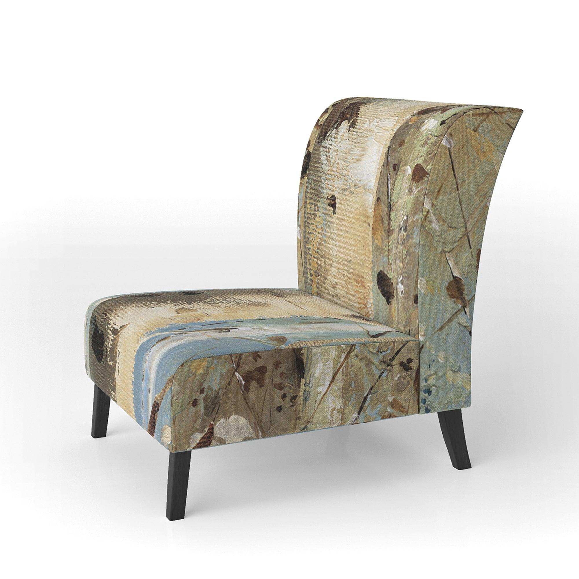 White Birch Forest I Modern Farmhouse Accent Chair