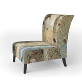 White Birch Forest I Modern Farmhouse Accent Chair