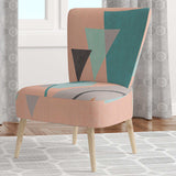 Geometric hexagons Pattern I Transitional Accent Chair