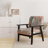 Geometric hexagons Pattern I Transitional Accent Chair