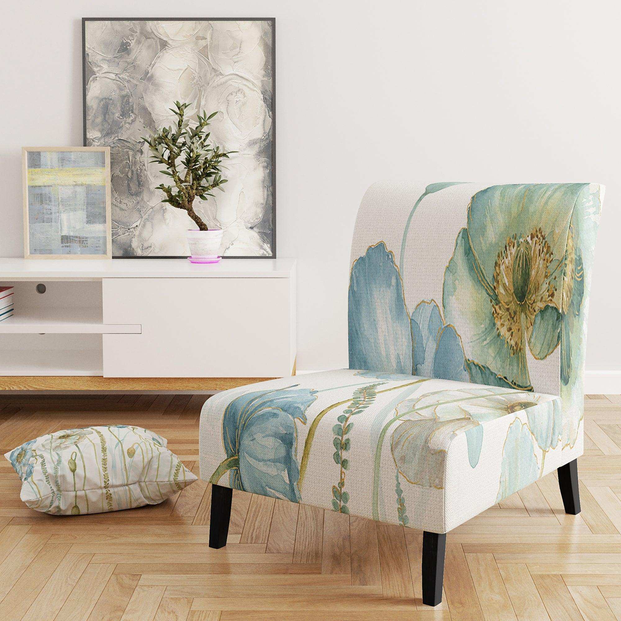 My Greenhouse Cottage Flowers IV Traditional Accent Chair