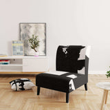 Black & White Crossing Paths I Modern Accent Chair