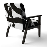 Black & White Crossing Paths I Modern Accent Chair