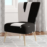 Black & White Crossing Paths II Modern Accent Chair
