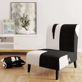Black & White Crossing Paths II Modern Accent Chair
